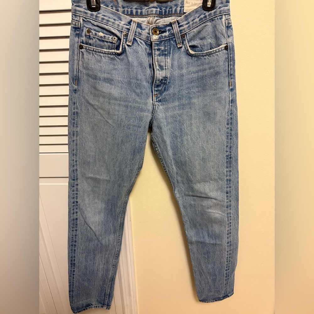 Rag & Bone Mid-Rise Straight Leg Jean